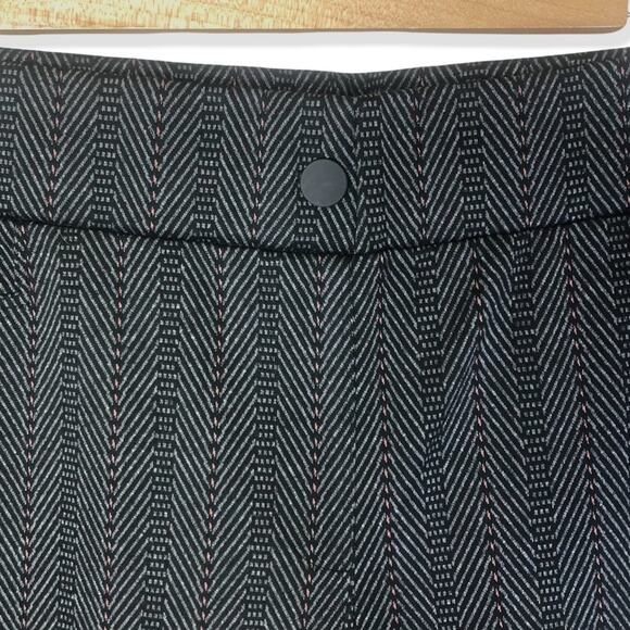 Caffe Marrakesh NWT Straight Leg Ponte Trouser 2X Grey Herringbone Print Stretch - Picture 6 of 11